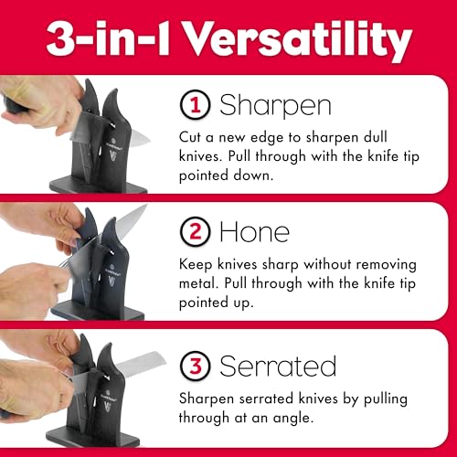 Manual Knife Sharpener VG2 / Nylon - 3-Action Tungsten Carbide | Brod & Taylor