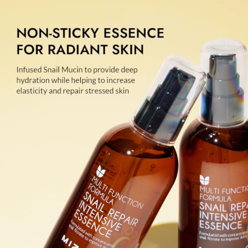 MIZON Snail Repair Intensive Essence 3.38 fl oz - Hydrating Skin Care for Wrinkle & Pore Tightening