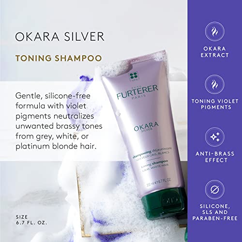 Purple Toning Shampoo for Blonde, White & Silver Hair - 6.7 oz - Neutralizes Brassiness