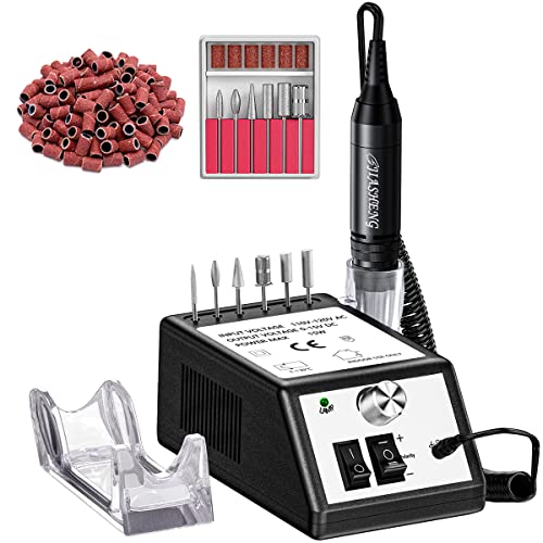 Jiasheng Professional Nail Drill, 30000rpm Nail Drill Machine for Nail Tech Supplies, Acrylic Electric Efile Drill for Polishing Shaping Removing Acrylic Nails Poly Nail Gels