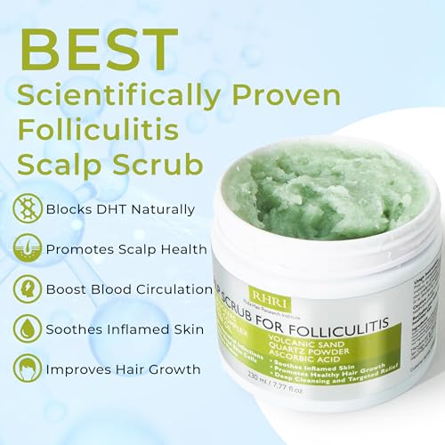 Pre Shampoo Scrub for Folliculitis Dandruff Psoriasis Scalp Care - Anti Fungal