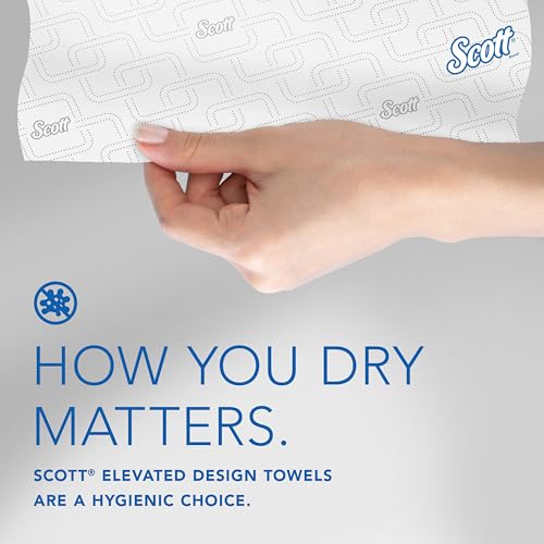 Scott Professional Hard Roll Paper Towels, 6 Rolls x 700' (White) – High-Capacity