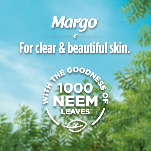 Margo Neem Soap with 1000 Neem Leaves - 8 Pack, 125g Each Natural Skin Care