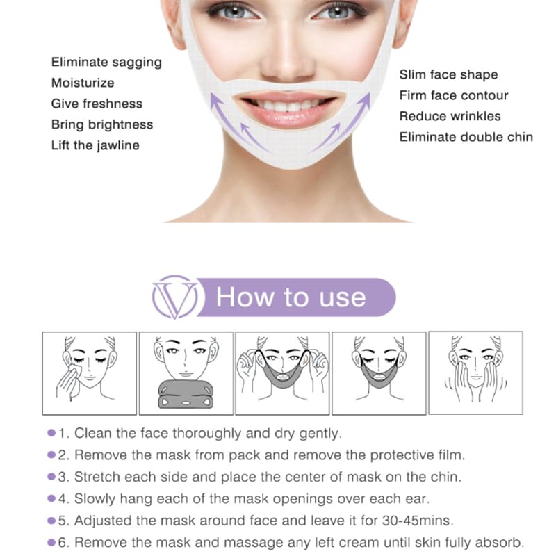 Chinology Double Chin Lifting Mask 3 Pack - Jawline Firming & Sculpting for Women & Men