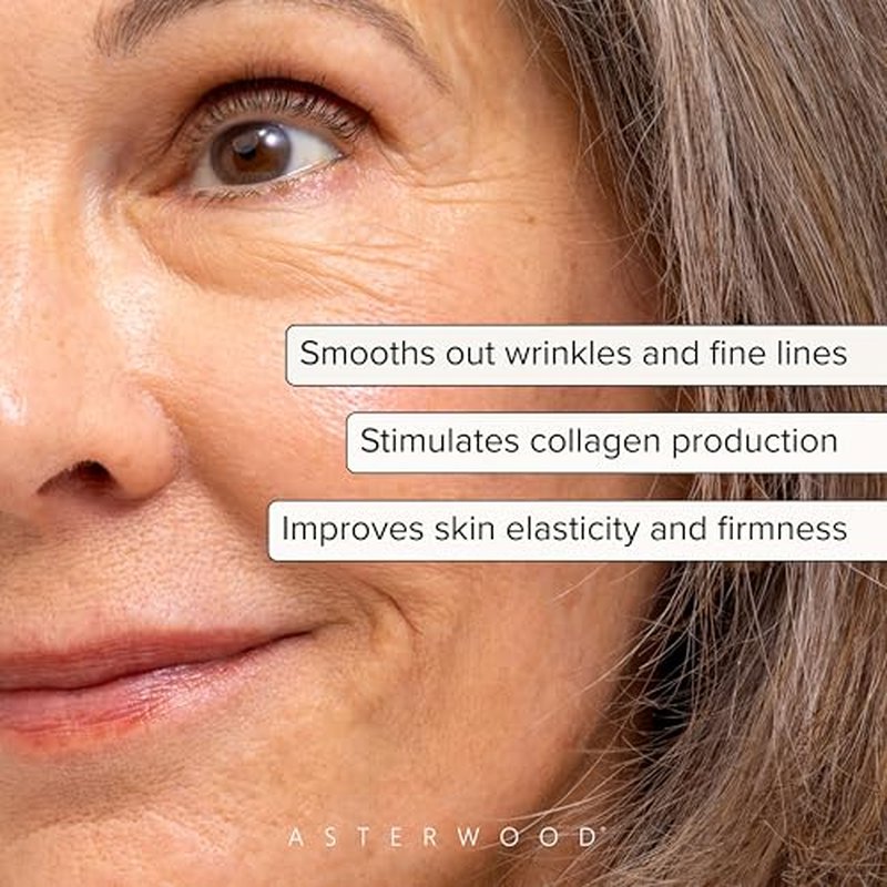 Asterwood Bakuchiol Serum for Face - Retinol Alternative - Plumping, Anti-Aging, Wrinkle Reducing - Fragrance-Free - 1 Fl Oz