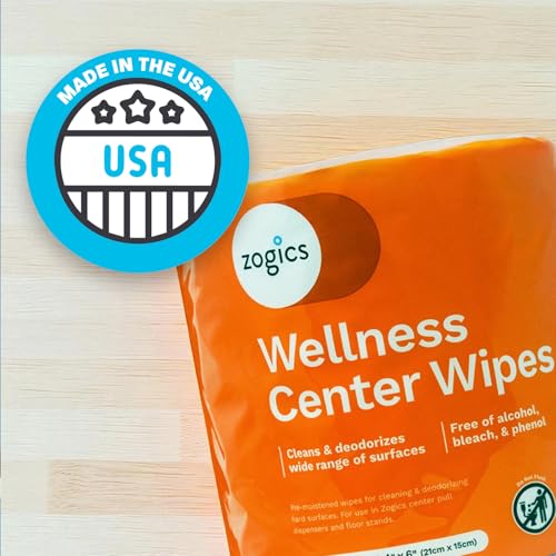 Zogics Wellness Center Cleaning Wipes 1150 Count Pack of 2 – Gym Equipment & Surface Disinfectant