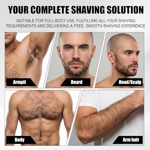 Replacement Blade Set for Electric Shavers - 4 Head Floating Titanium Foil Compatible with Skull Shaver Series Gold PRO Silver PRO Platinum PRO Butterfly Kiss PRO