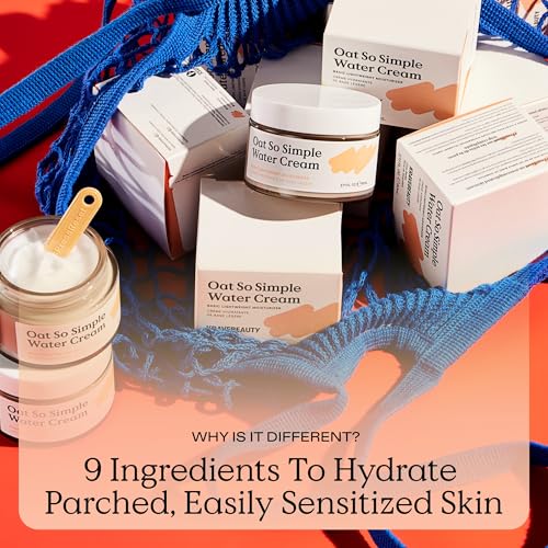 KraveBeauty Oat So Simple Water Cream 80mL - Sensitive Skin Hydrator, Pack of 1
