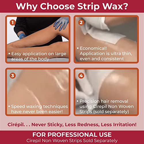 Cirepil Forte Soft Strip Wax Tin 14.11oz (400g) for Coarse Hair Removal