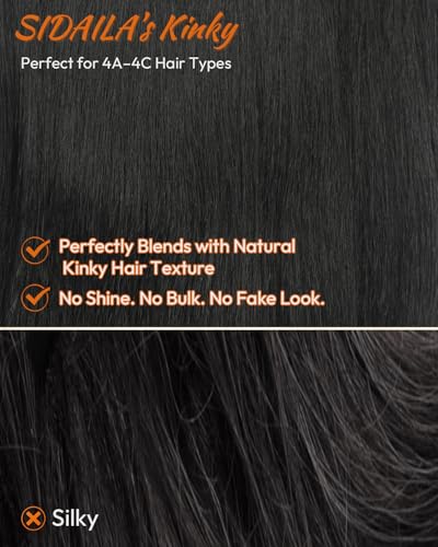 18 Inch Natural Black Yaki Straight Clip-In Hair Extensions - 5 Pack