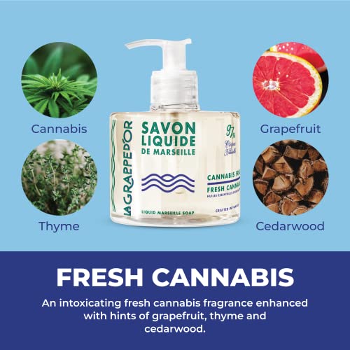 Fresh Cannabis Scent Hand Soap with Organic Olive & Coconut Oil - 11.10 oz