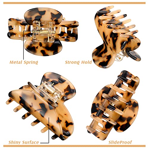 Medium Hair Claw Clips Set - Non-Slip Strong Hold for Women, 18 Pieces
