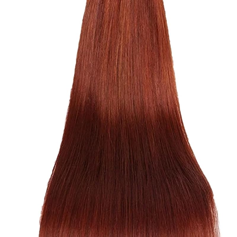28 Inch Straight Wave Human Hair Bundle 100g Red Brown 33# Cooper Red Brown From Brazilian Virgin Hair