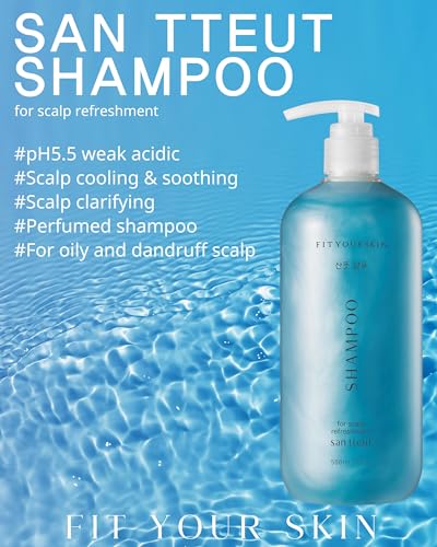 Cooling Shampoo for Oily Scalp - Mint & White Musk Variant - 17 Fl Oz