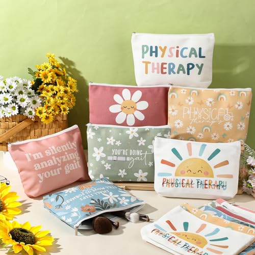 14 Pcs Physical Therapy Gifts Physical Therapist Makeup Bag Employee Appreciation Gifts Day for Women Pt Therapist Occupational Therapy