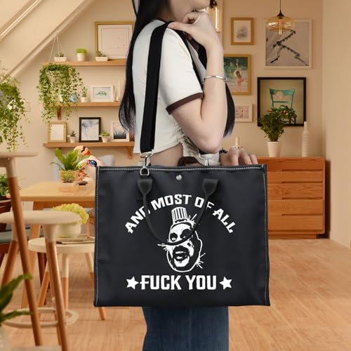 BWWKTOP Captain Spaulding Cosmetic Makeup Bag Horror Movie Inspired Gifts And Most Of All Fu*k You Zipper Pouch Bag For Movie Fans (And Most BG)