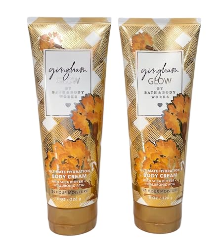 Gingham Glow Hydration Body Cream Set - 8 oz Pack of 2