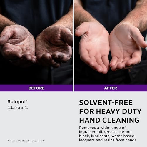 SC Johnson Professional Solopol Classic Heavy Duty Hand Cleaner 1 Gallon Pump Bottle - Solvent-Free Industrial Hand Cleaner