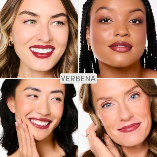 Effortless Lips 3-in-1 Sheer Lipstick Verbena 0.06oz - Buildable, Hydrating Lip Color, Vegan & Cruelty-Free, Italy Made (Variation 9- Verbena)