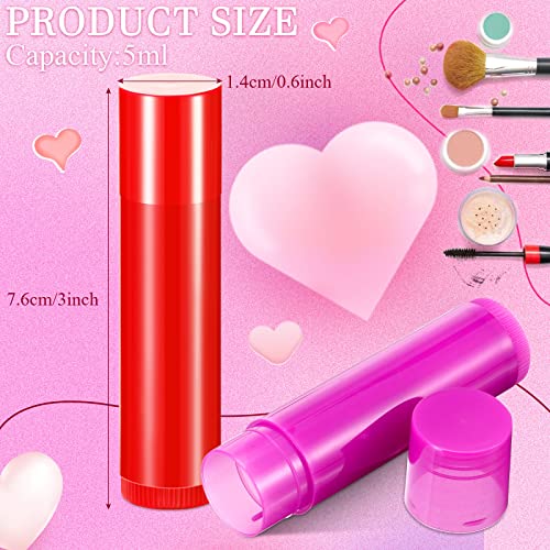 Patelai 128 Pcs 5ml Empty Lip Balm Tubes - Refillable Lip Gloss Containers