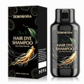 Dark Brown Hair Dye Shampoo for Gray Coverage & Vibrant Shine - 3-in-1 Hair Color