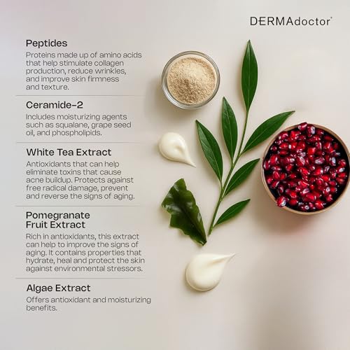 Anti-Aging Face Cream with Peptides & Antioxidants - 1.7 oz Moisturizer - Face, Neck, Décolletage - Sensitive & Dry Skin - Rejuvenating Formula - Variation of Face Moisturizer