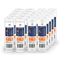 20 Pack 5 Micron 10x2.5 Water Filter Cartridges Sediment & Carbon Replacement Set