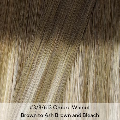 Hotbanana Hair Extensions Tape in Ombré Walnut to Ash Brown 18 Inch 10 pcs #3/8/613