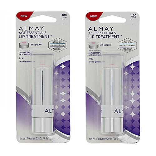 Almay Age Essentials Lip Treatment SPF 30, Clear, 0.24 oz - Reduce Fine Lines
