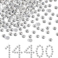Beadsland Flat Back Crystal Rhinestones Bulk SS16 - 14400pcs White Glitter