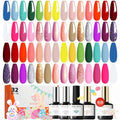 modelones 32 PCS Gel Nail Polish Set, 28 Colors 2026 Spring Pastel Easter Colorful Gel Polish with No Wipe Base Coat, Glitter & Glossy & Matte Top Coat Soak Off LED Nail Art Kit Salon DIY Home Gift