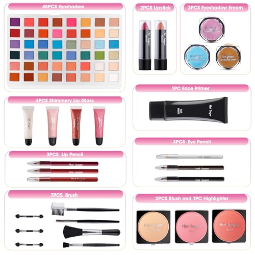 Hot Sugar Purple Diamond Makeup Kit for Teens & Women - Beginner Friendly
