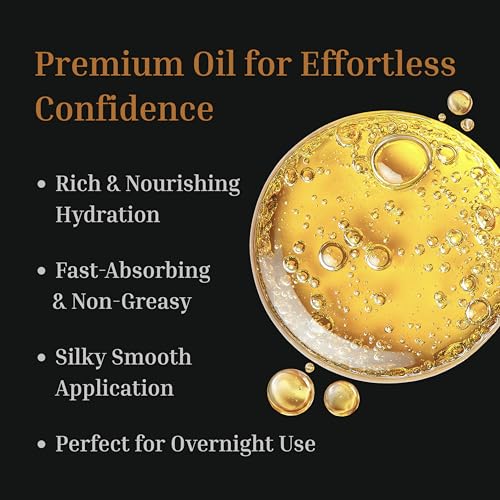 Men’s Face & Beard Oil - Hydrating Skin & Hair Moisturizer with Squalane & Argan Oil