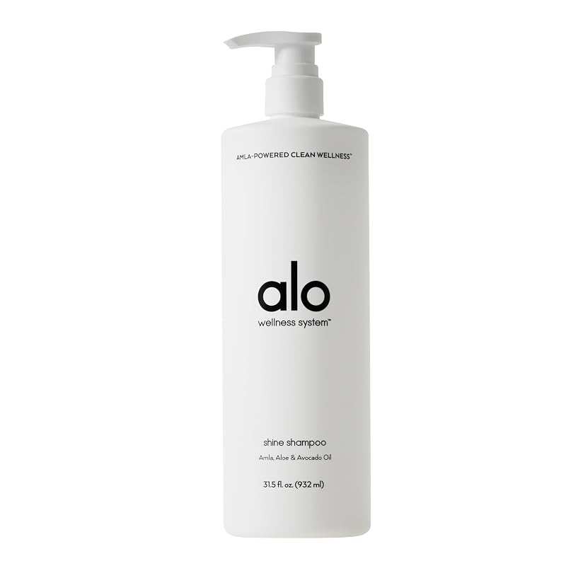 Alo Shine Shampoo Liter - Grapefruit, Sulfate-Free, All Hair Types, 31.5 fl oz