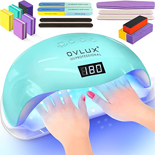UV LED Nail Lamp 180W with Auto Sensor & LCD Display - Tiffany Variation