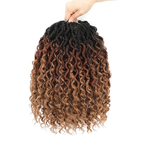 Fulcrum Goddess Locs Crochet Hair 18 Inch - 8 Packs Curly Ends, Black Women Style