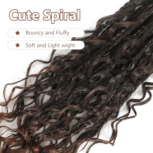 Boho Goddess Box Braids Crochet Hair 10 Inch 1B/30 - 8 Packs