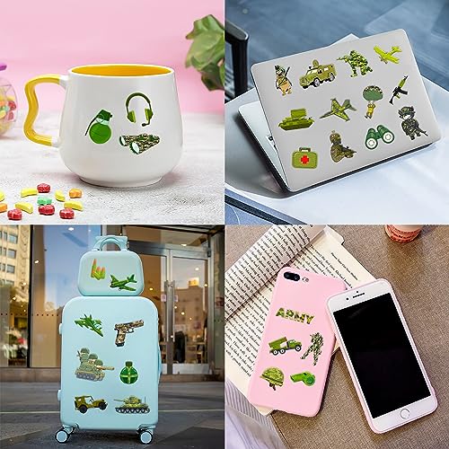 96 PCS Military Camouflage Temporary Tattoos Themed Army Birthday Party Decorations Supplies Favors Decor Camo Soldier Tank Helicopter Tattoo Stickers Gifts For Kids Adults Boys Girls Prizes Carnival