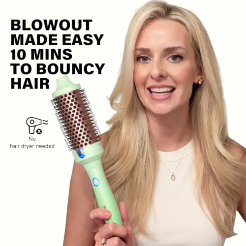 Thermal Hair Brush with Dual Voltage 1.77-Inch Volumizing Blowout Tool