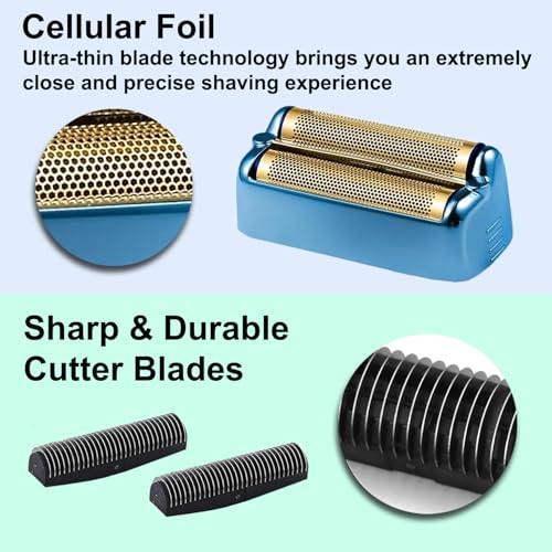 TRAH Gold FXONE Shaver Replacement Foil & Cutter Pack for BaBylissPRO FXONE - 2 Pack