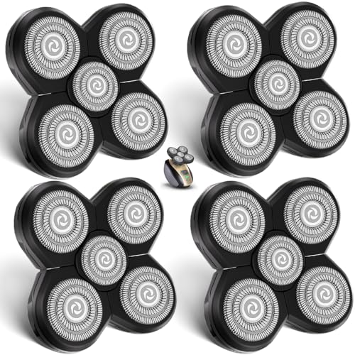 Head Shaver Replacement Heads for Freebird & Flex Series - 4 Pack