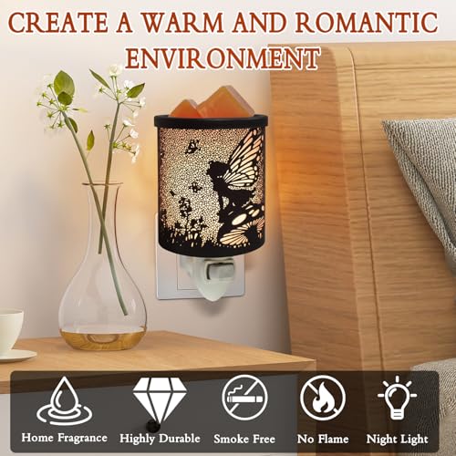 Plug in Wax Warmer Candle Wax Warmer for Scented Wax melt Warmer Plug in Wax melt Warmer Wax Burner Electric Wax Melter Candle Warmer as Home Decor Gifts for Women(Flower Fairy)