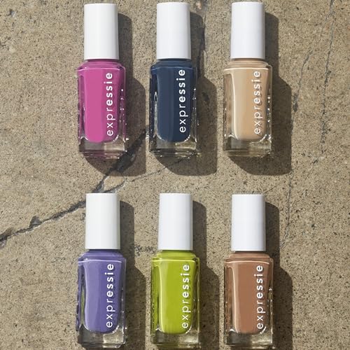 essie Expressie Nail Polish, Quick-Dry Green Nail Polish, Power Moves, Vegan, Main Character Moment, 0.33 fl oz
