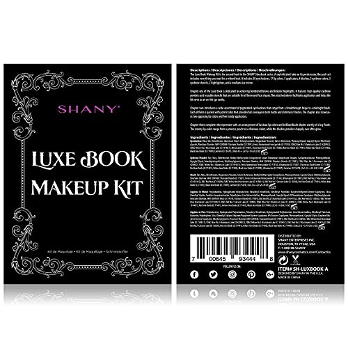 Luxe Book Makeup Set - All-in-One Travel Cosmetics Kit with 30 Eyeshadows & More - Variation of THIS listing