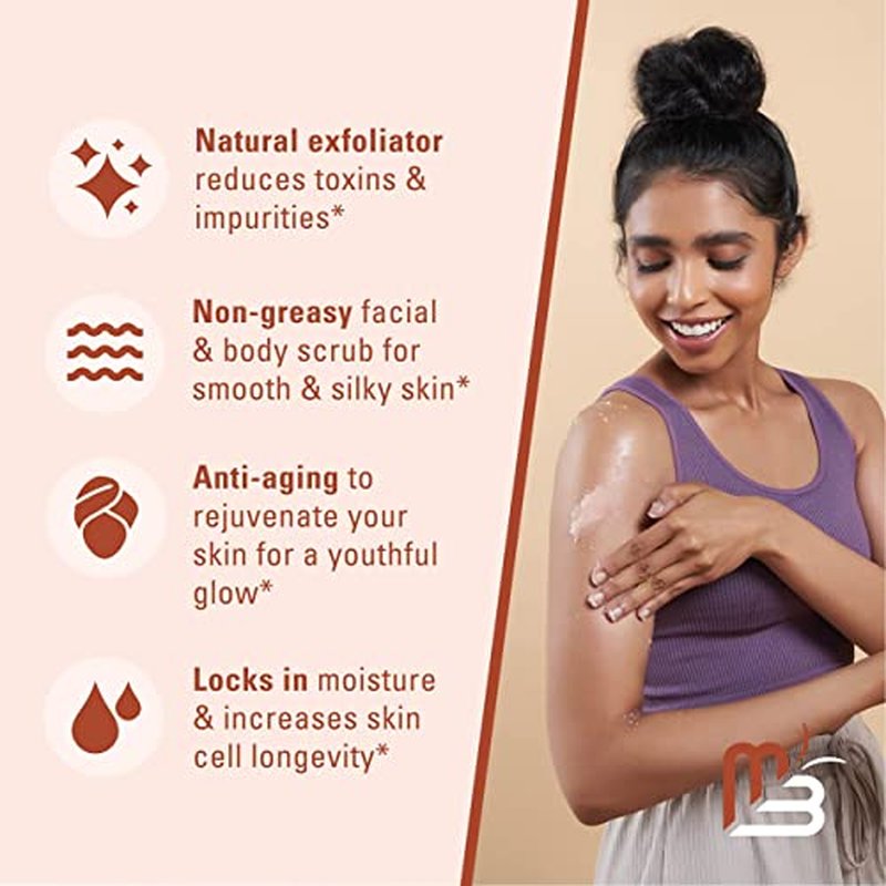 M3 Naturals Himalayan Body Scrub and Turmeric Body Scrub Bundle