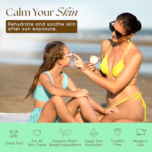 After Sun Skin Repair Cream with Grass-Fed Beef Tallow & Aloe Vera - 4 fl oz