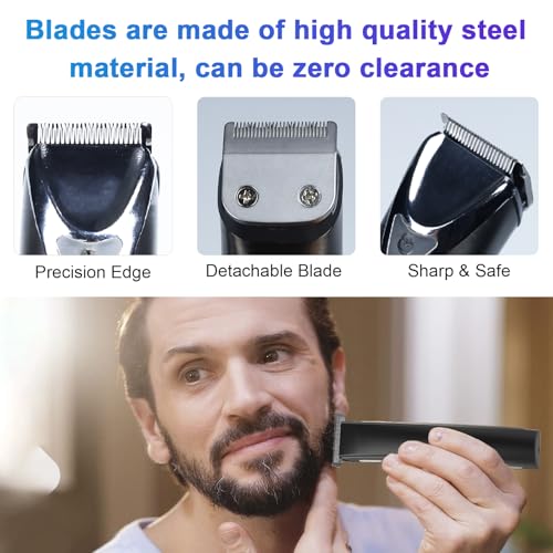 59300 Stainless Steel Replacement Detachable 30mm Standard Blade Compatible with WHAL All in One Lithium Ion Trimmer 9864/9864SS/9686/9818A/9854L/9876L/9854/WSS3L/SS2L etc (3 Pack)