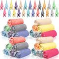 Multicolor Turkish Beach Towels 24 Pack - Extra Large 30x60 Inch Quick Dry Cotton
