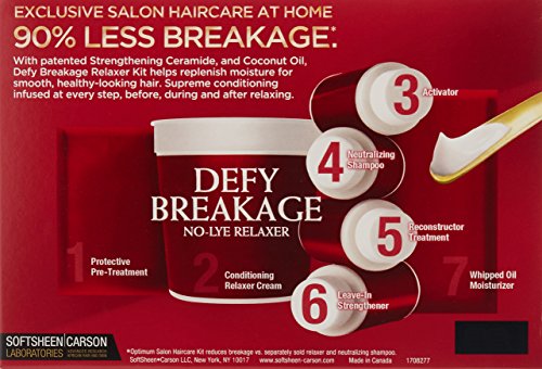 SoftSheen-Carson Defy Breakage No-Lye Relaxer for Normal Hair Textures with Coconut Oil