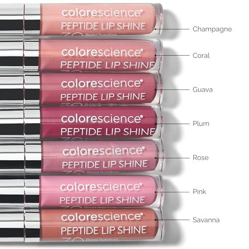 Peptide Lip Shine SPF 30 - Champagne - Hydrating Lip Gloss with Plumping Benefits